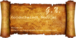 Goldschmiedt Noémi névjegykártya